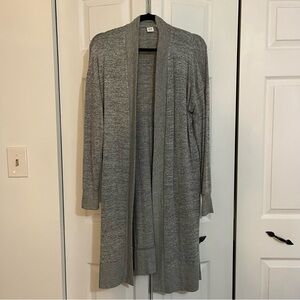 GAP Heather Gray Long Cardigan